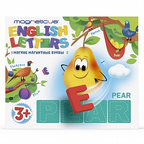 Обучающий набор - Мягкие магнитные буквы. Английский язык (Magneticus, ALF-004)